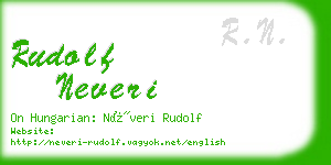 rudolf neveri business card